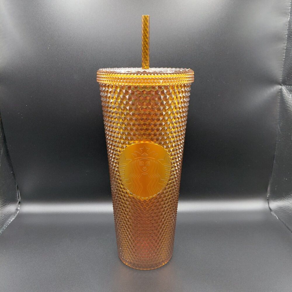 Starbucks Gold Studded Cold Cup Tumbler 24oz 50th Anniversary